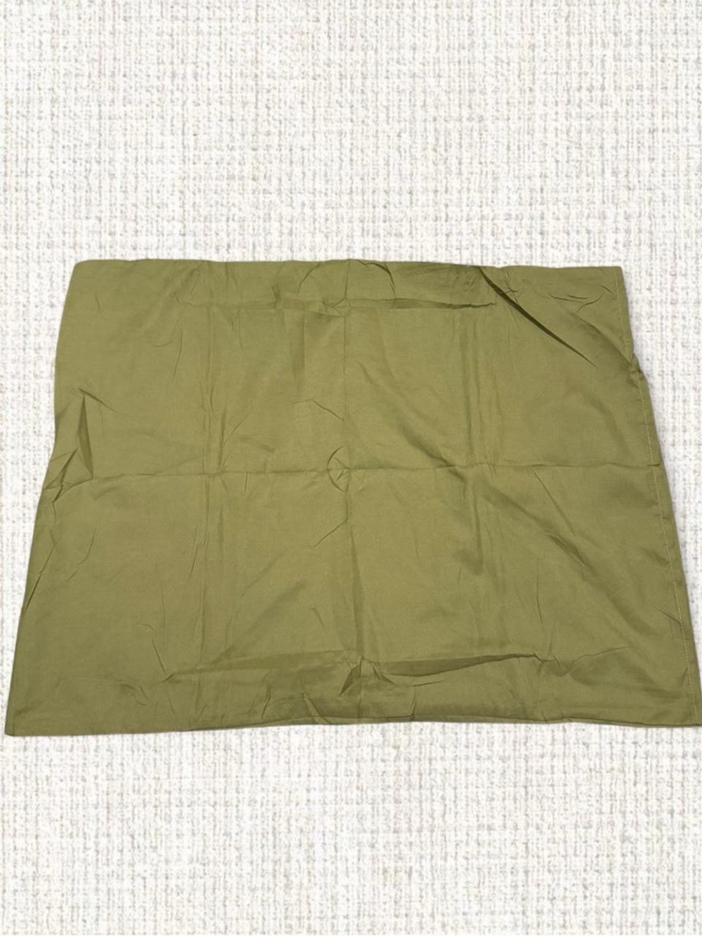 Olive Green Polyester Pillowcase